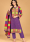 Olive Green Patchwork Embroidered Winter Kurta Pant Dupatta Set