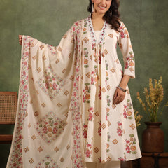 🌼 Mulson Ivory Floral Grace Suit Set