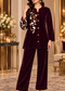 Corduroy Velvet Embroidered Co-ord Set