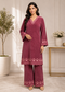 Aurelia Wine Embroidered Winter Co-ord Set