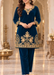 Zari Embroidered Velvet Co-ord Set