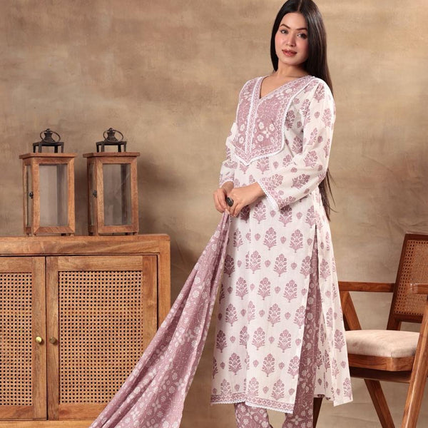 Mulson Blush & Blue Serenity Suit Set