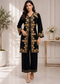 Kashmira Noor Embroidered Winter Co-ord Set – Mocha Brown