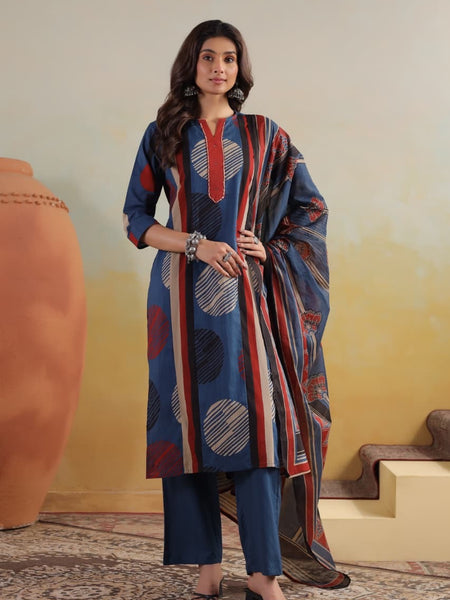 Mulson Indigo Rhythm Suit Set