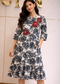 Floral Grace Embroidered Midi Dress