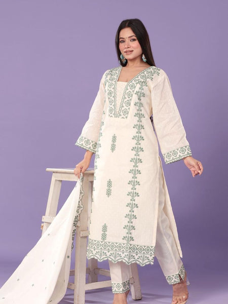 Mulson Ivory Azure Suit Set