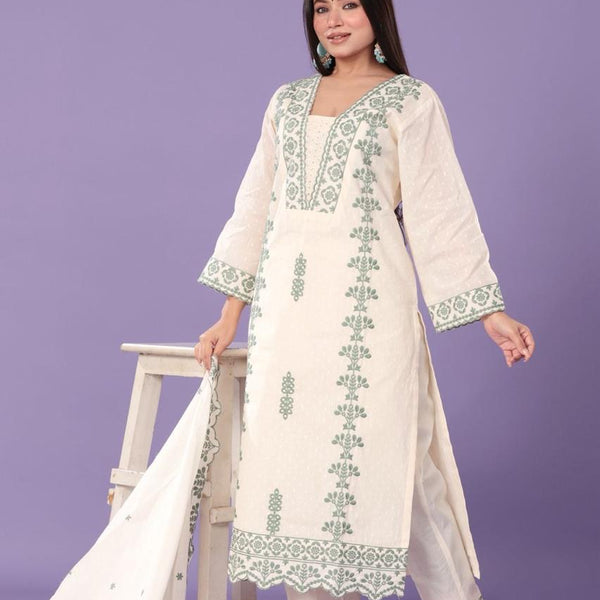 Mulson Ivory Azure Suit Set