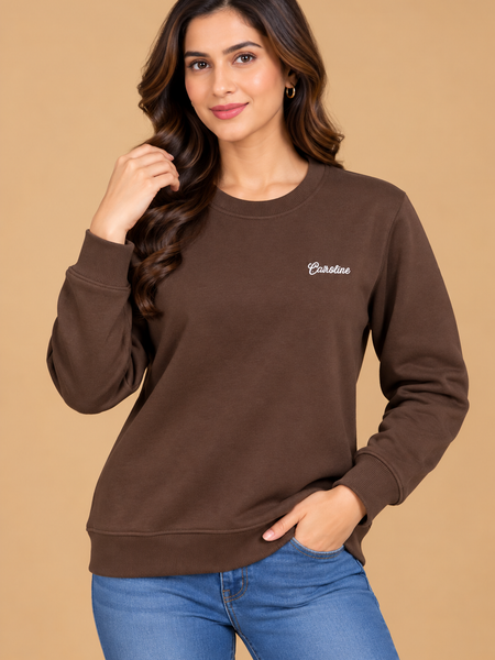 Classic Crew Neck Sweatshirt for Women