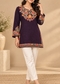 Kashmiri Embroidered Short Kurti for Women