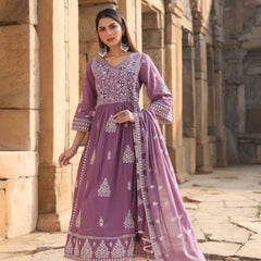 Elegant Cotton Kurta Set with Handcrafted Embroidery
