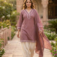 Olive Green Cotton Suit Set with Dupatta for Women | Solid Kurta & Patiala Salwar Set
