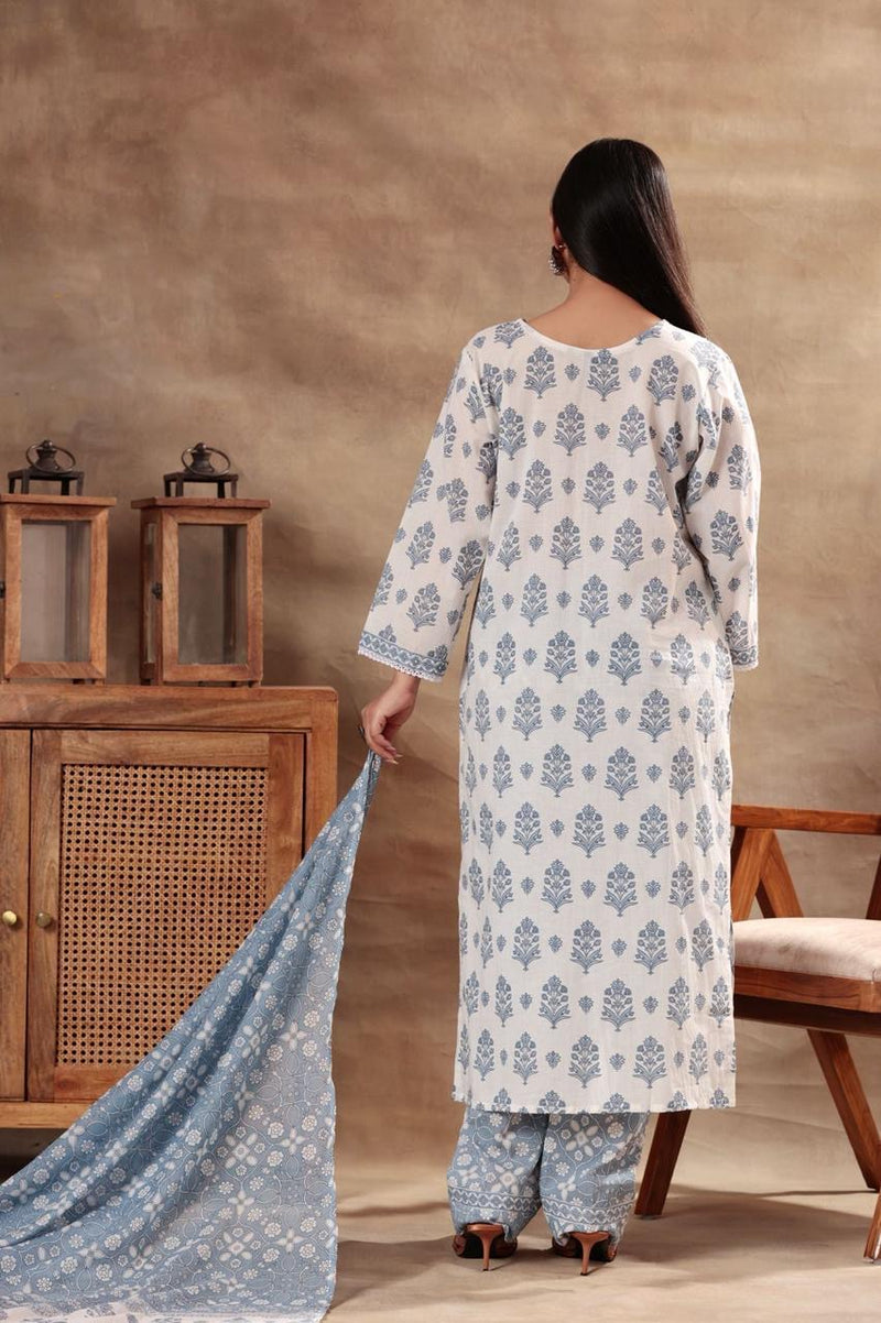 Mulson Blush & Blue Serenity Suit Set
