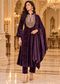 Velvet Embroidered 3-Piece Winter Suit Set with Dupatta