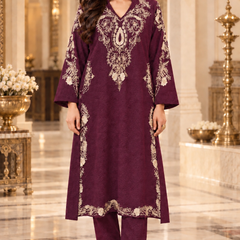 Kashmiri Embroidered Kurta Pant Set