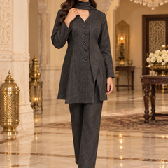 Tailored Winter Co-ord Set with Scarf