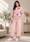 Blush Heart Graphic Knitted Co-ord Set