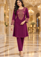 Elegant Floral Embroidered Kurta Pant Set for Women