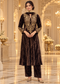 Velvet Zari Embroidered A-Line Suit Set