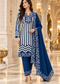 Embroidered Striped Winter 3-Piece Suit Set with Dupatta