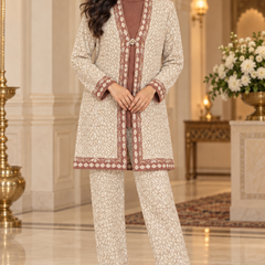Knit Co-ord Set with Longline Cardigan