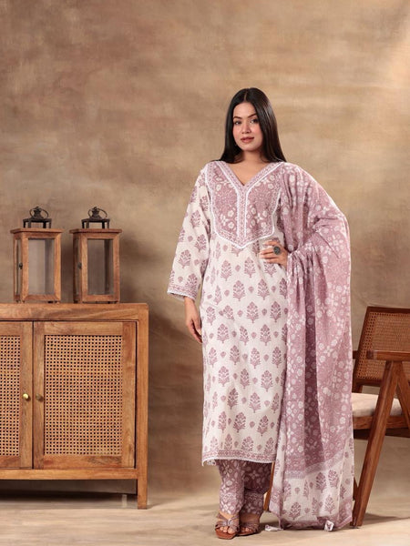 Mulson Blush & Blue Serenity Suit Set