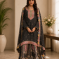 Women’s Charcoal Grey Embroidered Kurta with Printed Sharara & Dupatta | Designer Festive Ethnic Suit Set