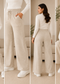 Women’s Premium Knitted Winter Wide-Leg Lowers with Pockets