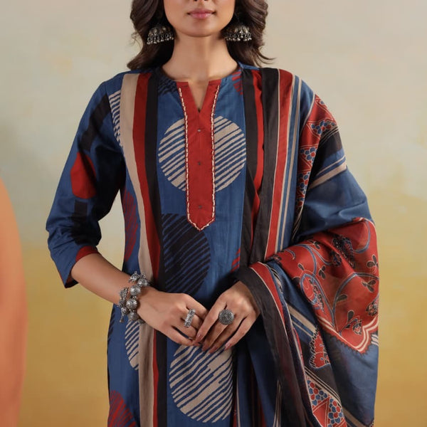 Indigo Rust Suit Set