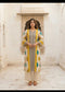 Mulson Ivory Leaf Stripe Kurta Set