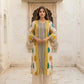 Mulson Ivory Leaf Stripe Kurta Set