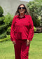 Mulson Signature Stitch Co-Ord Set for Women | Premium Cotton Co-Ord Set with Wide-Leg Pants