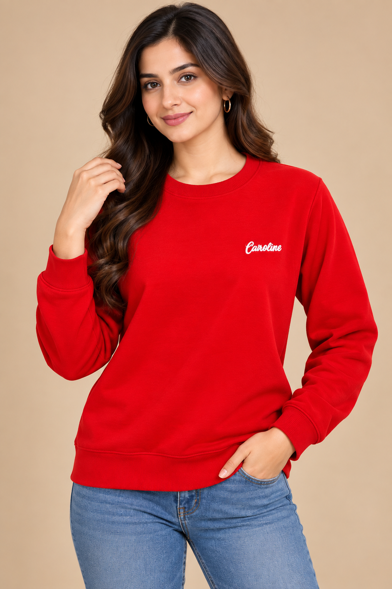 Classic Crew Neck Sweatshirt for Women