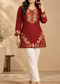 Kashmiri Embroidered Short Kurti for Women