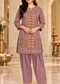 Embroidered Kurta & Farshi Salwar Co-ord Set for Women