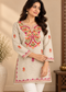 Gulnaar Kashmiri Embroidered Short Kurti for Women – Beige