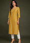 Women’s Mauve Purple Embroidered Straight Kurta