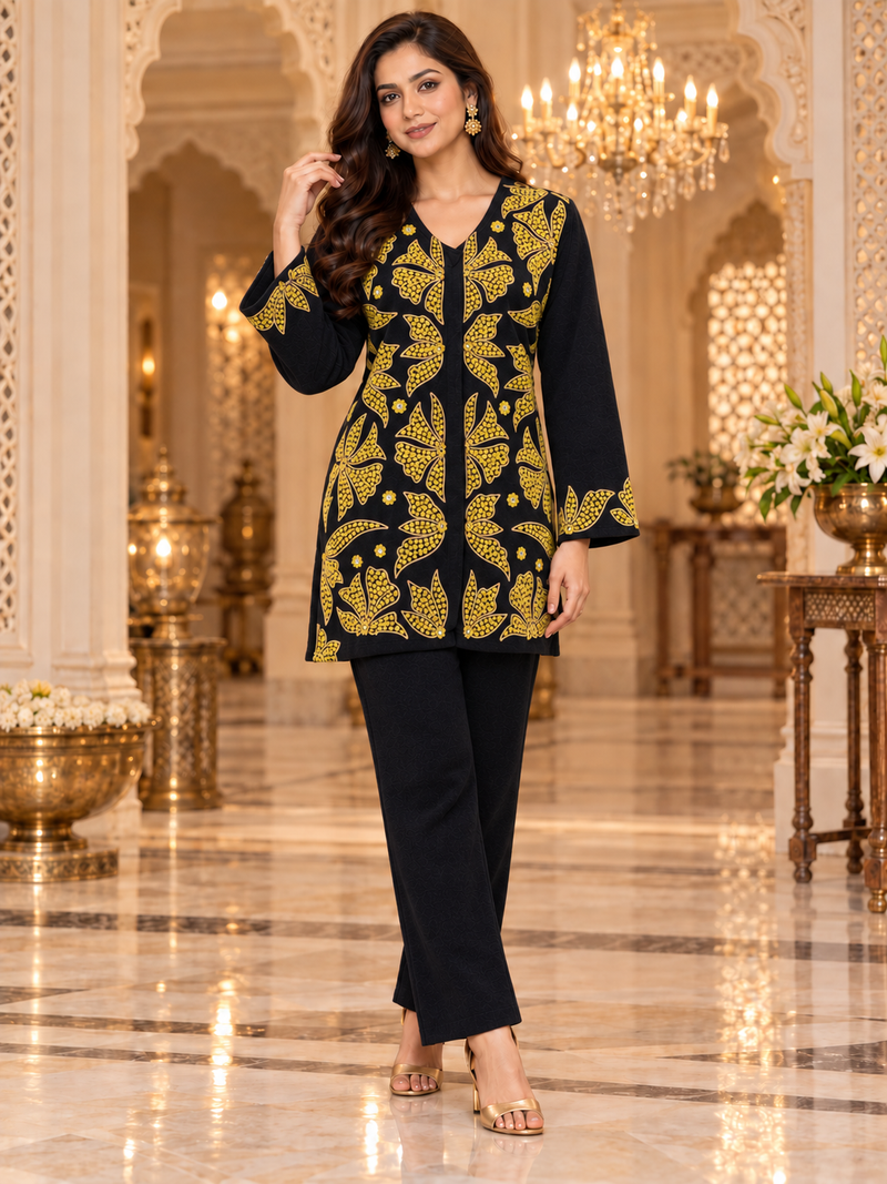 Floral Print Winter Co-ord Set