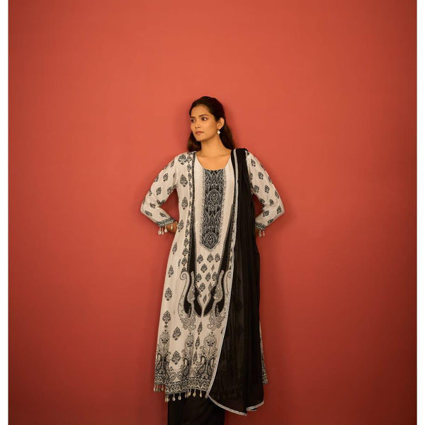 Libas Anarkali Kurta Set With Dupatta