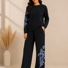 Mulson Signature Tiger Motif Knitted Co-ord Set