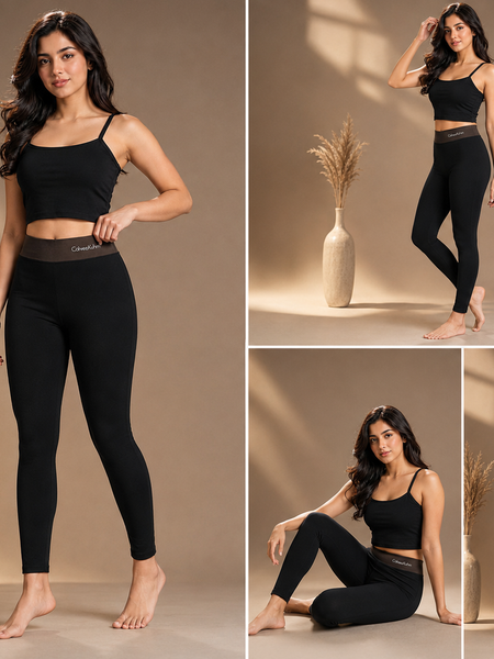 Premium High-Waist Winter Thermal Leggings for Women – Soft Stretch & Slim Fit
