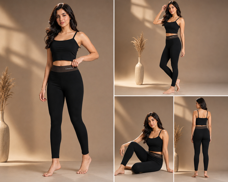 Premium High-Waist Winter Thermal Leggings for Women – Soft Stretch & Slim Fit
