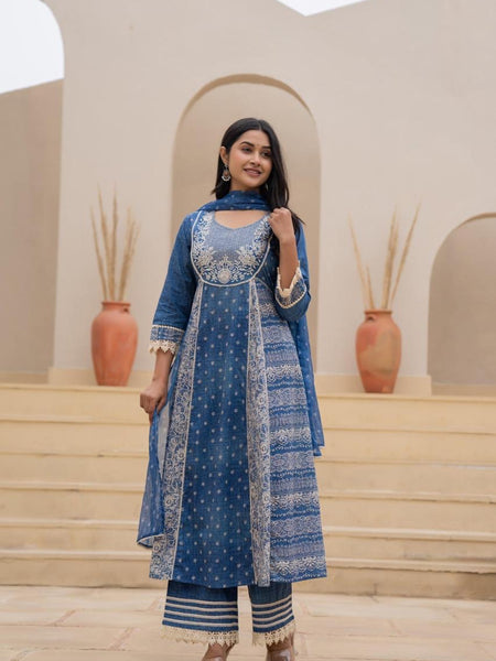 Mulson Indigo Grace Suit Set
