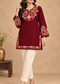 Kashmiri Embroidered Short Kurti for Women