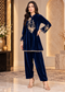Emerald Noor Embroidered Velvet Co-ord Set