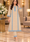 Ivory Kashmiri Embroidered Pheran Co-ord Set
