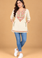 Women’s Multicolour Floral Embroidered Straight Kurta