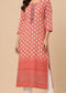 Women’s Beige Multi Floral Printed Straight Kurta