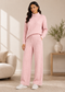 Mocha Textured Turtleneck Knitted Co-ord Set
