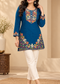 Kashmiri Embroidered Short Kurti for Women