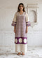 Mulson Ivory Plum Geometric Suit Set